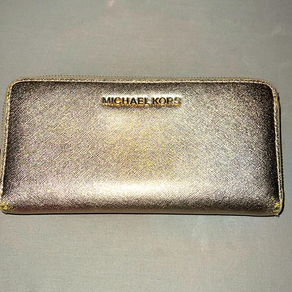 MK Gold Wallet.